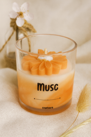 bougie parfumée musc