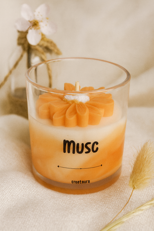 bougie parfumée musc