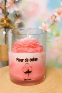 bougie parfumée fleur de coton
